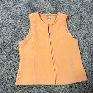 L.L. Bean Peach Sleeveless Vest